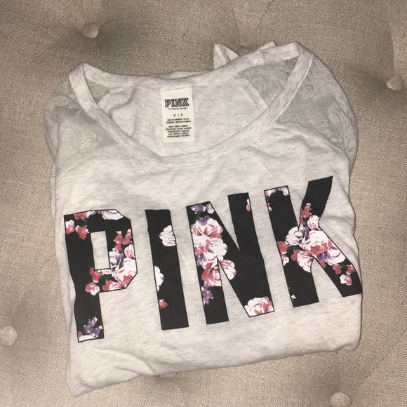 PINK Victoria's Secret Tops - Victoria's Secret PINK sheer long sleeve shirt